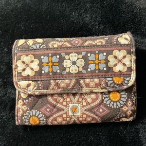 Vera Bradley tri-fold wallet